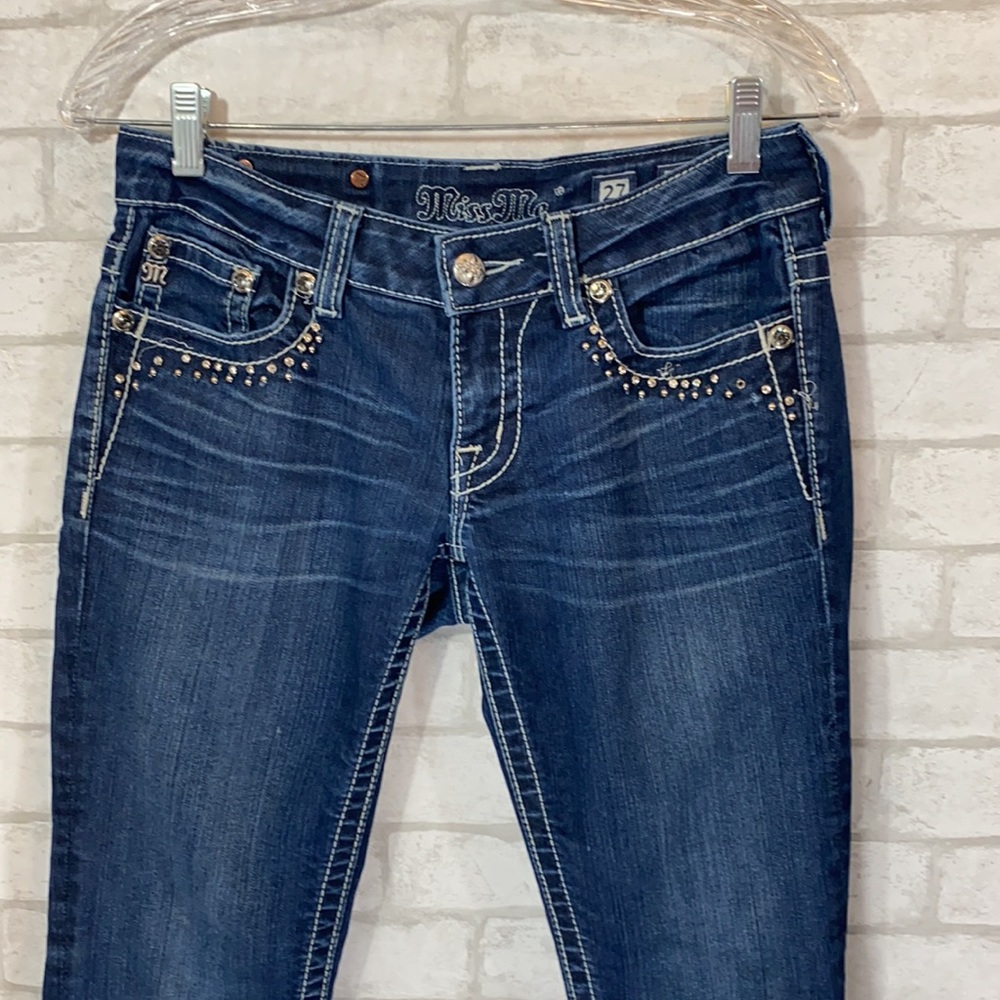 Miss me embellished boot jeans size 27 - Picture 3 of 16